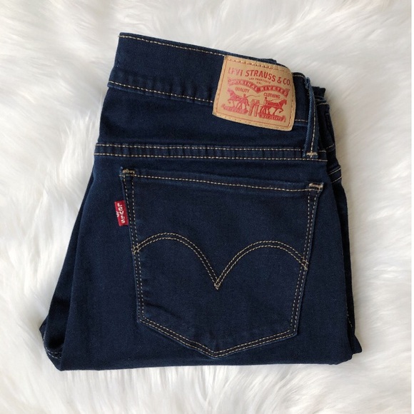 Levi's Denim - Levi’s 710 Super Skinny Stretch Dark Wash Jeans